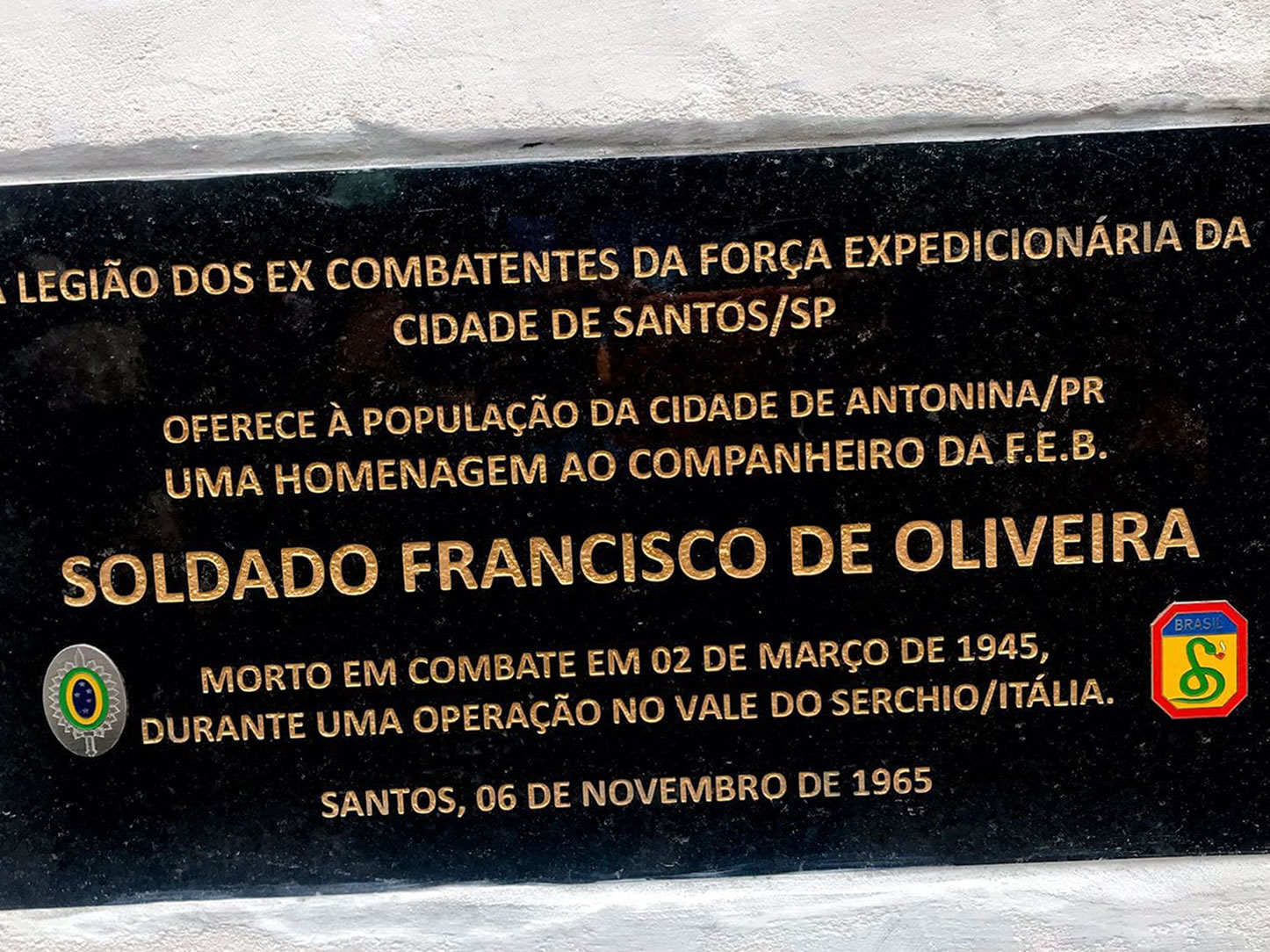 Placa Póstumas em Granito ou Mármore Santos/SP